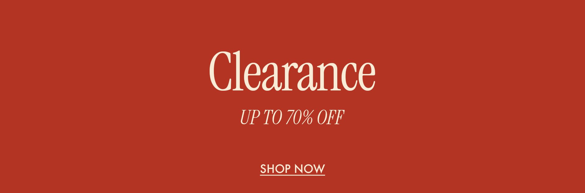 Shop Clearance!
