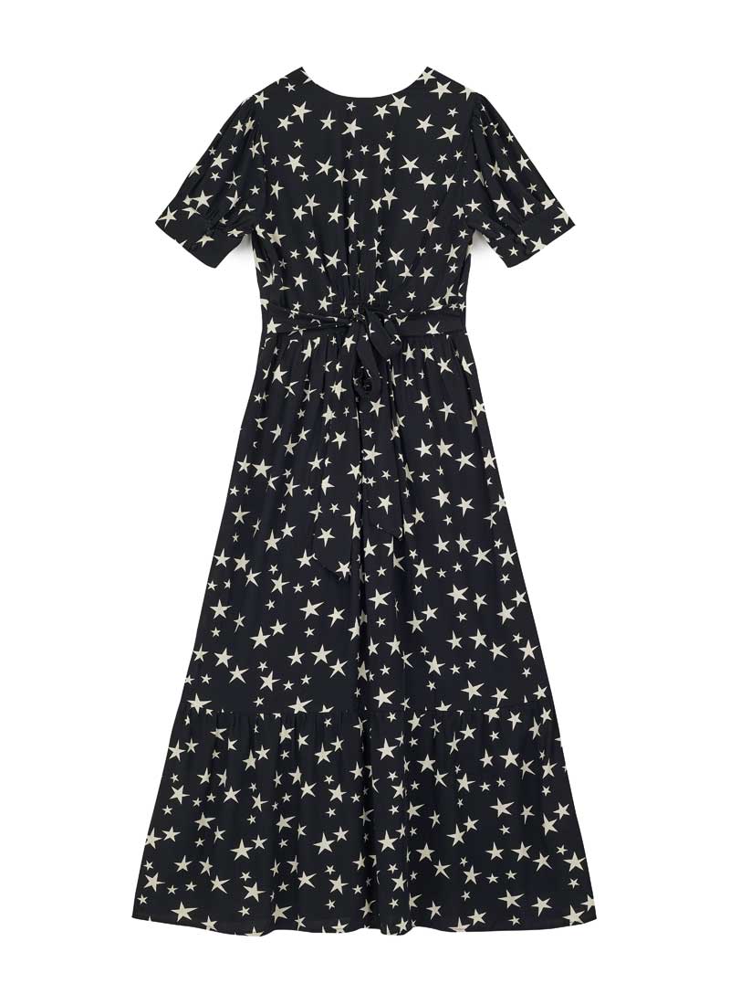 j*n様 【新品未使用】Dress code ND ver. RETRO STR Albertine Star Print Midaxi Dress | EcoVero™ Sustainable Cosmic