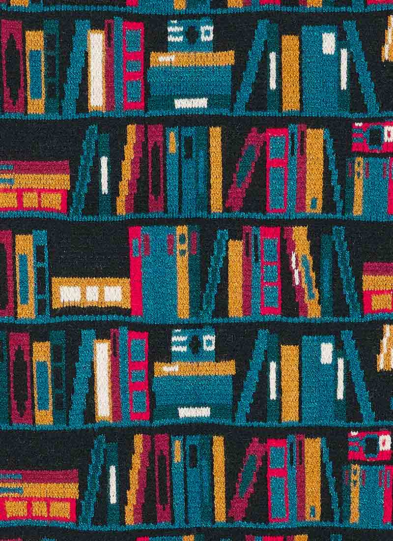 Althea Bookshelves Jacquard Cardigan