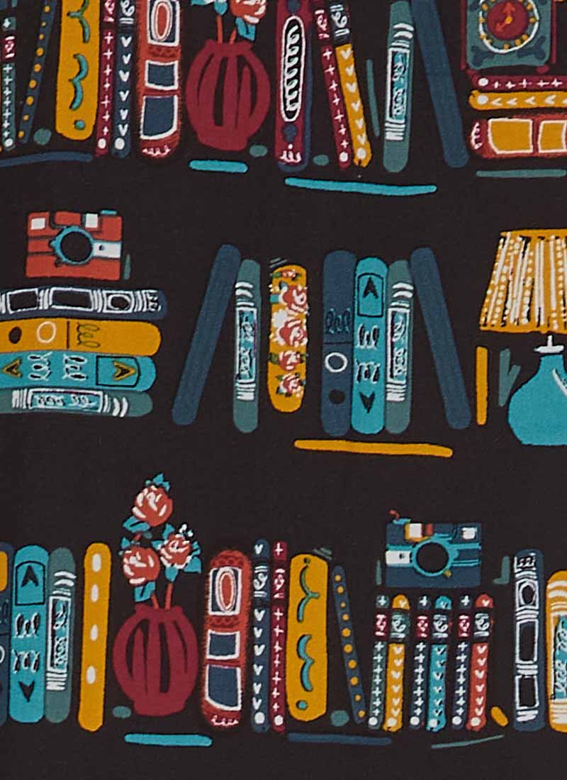 Andi Book Print Shirt Dress