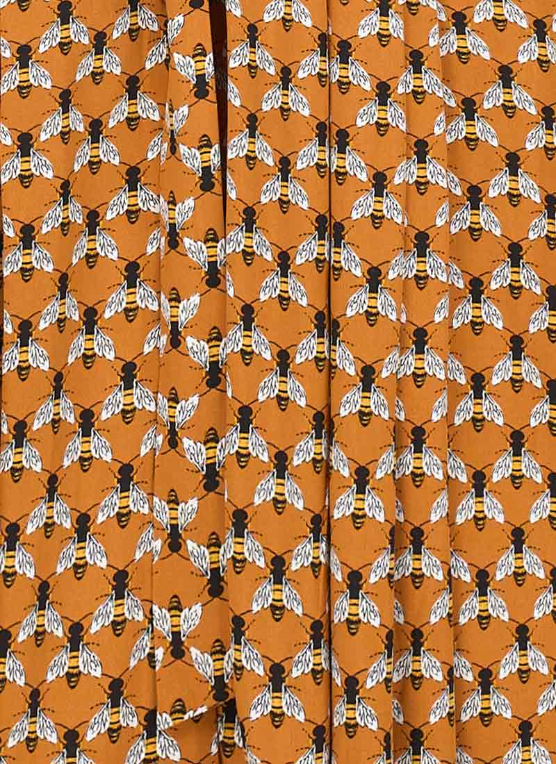 Barbara Bee Print Button-Through Dress