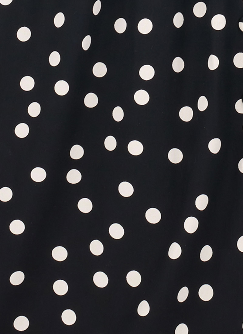 Faye Black Polka Dot Print Headband