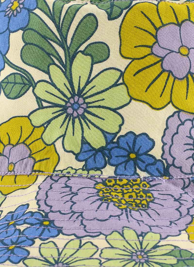 Bez ‘70s Floral Print Reversible Bucket Hat