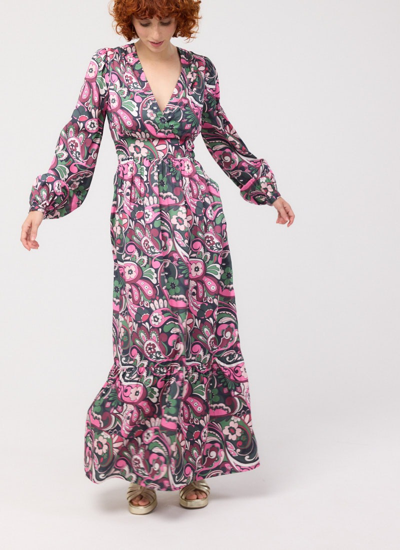 knee length dresses for ladies Merelyn Pink Maxi Dress - US 16