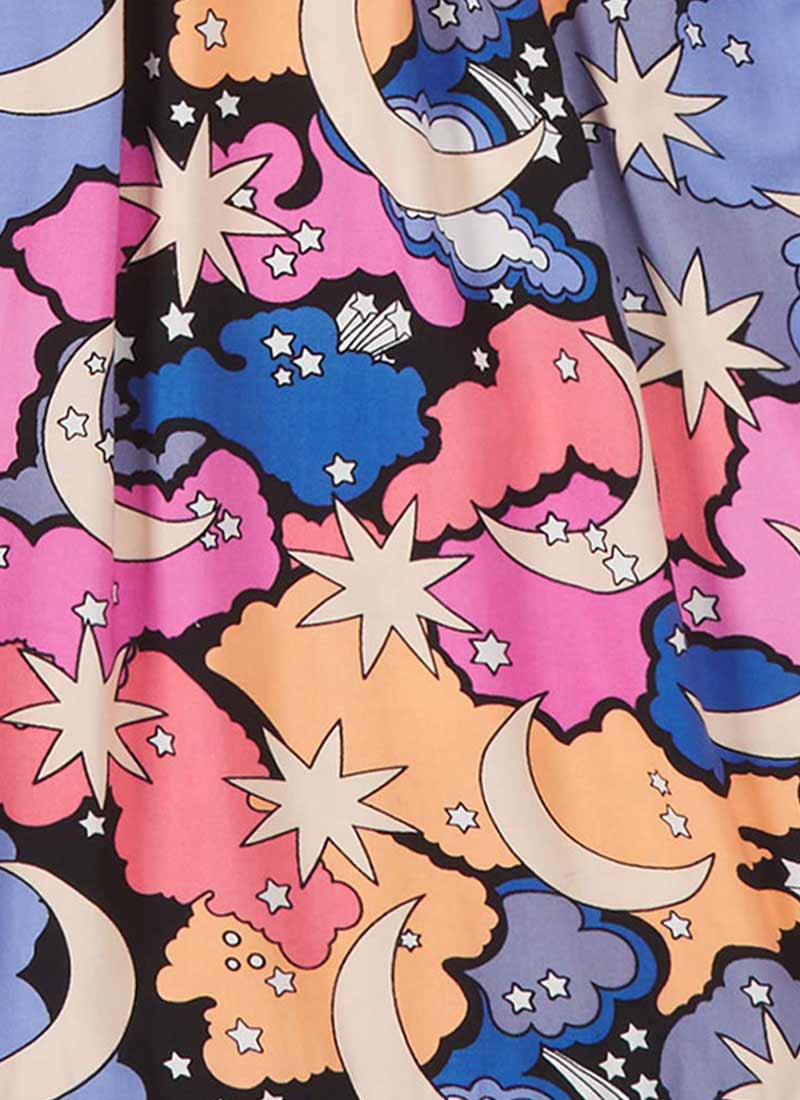 Faye Nighttime Cloud Print Headband