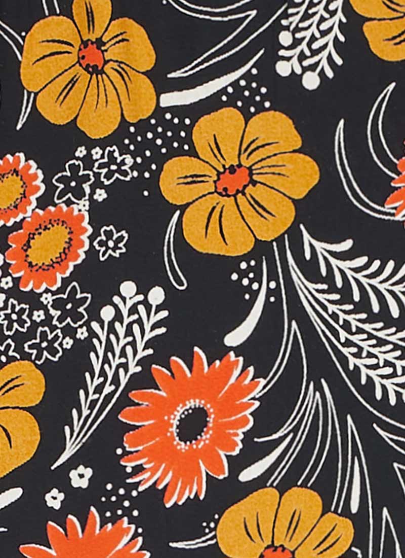 Cady Floral Print Long Sleeve Smock Dress