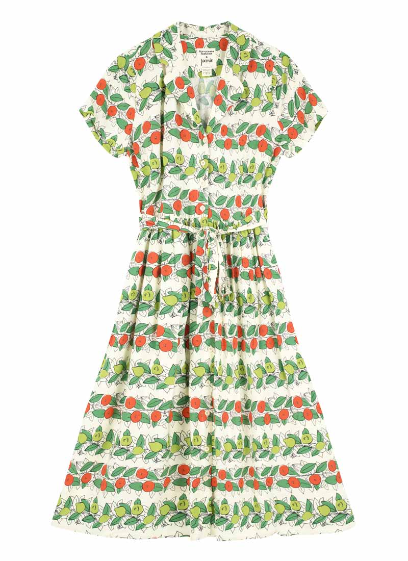 open lace back dress Trixie Maxi Length Dress in Citrus Print