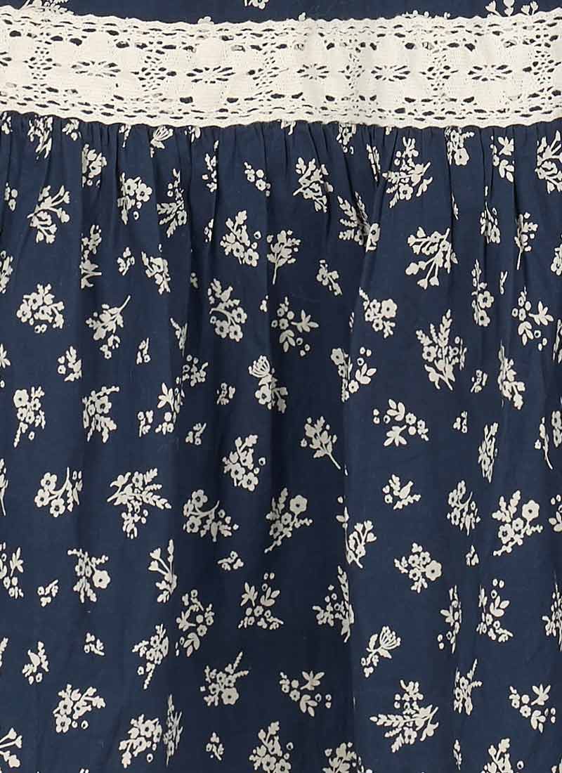 Ceri Ditsy Floral Print Puff Sleeve Prairie Dress