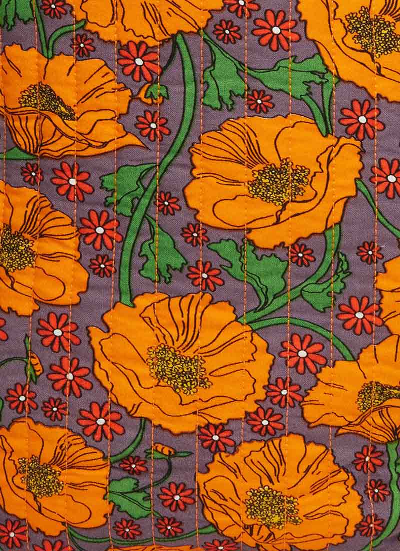 Dawn O’Porter X Joanie - Collins Poppy Print Quilted Cloth Bag