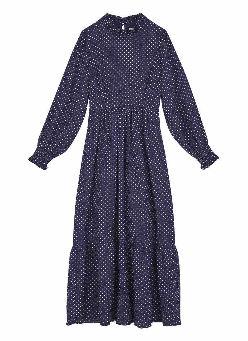 Corina Polka Dot Midaxi Dress | Vintage-Inspired Pie Crust