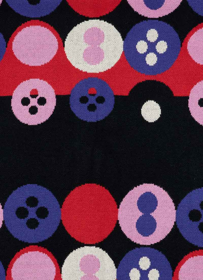 Dawn O’Porter X Joanie - Cosmo Oversized Button Print Cardigan