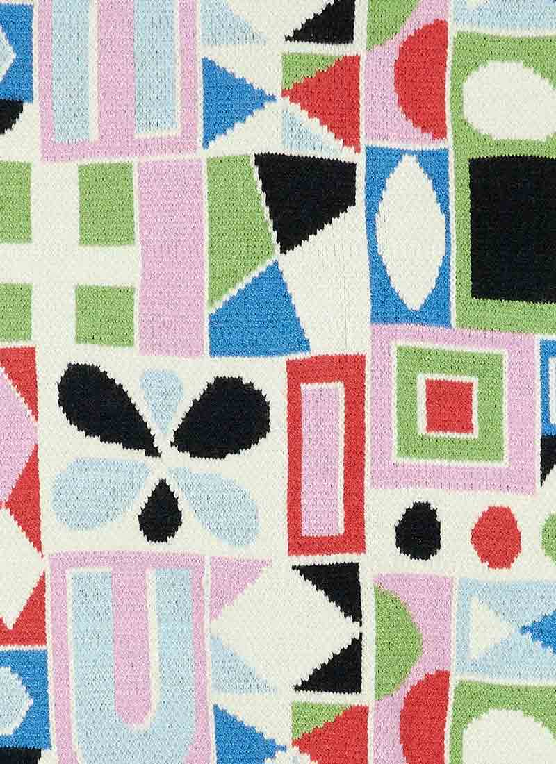 Dawn O’Porter X Joanie - Cosmo Oversized Geometric Print Cardigan