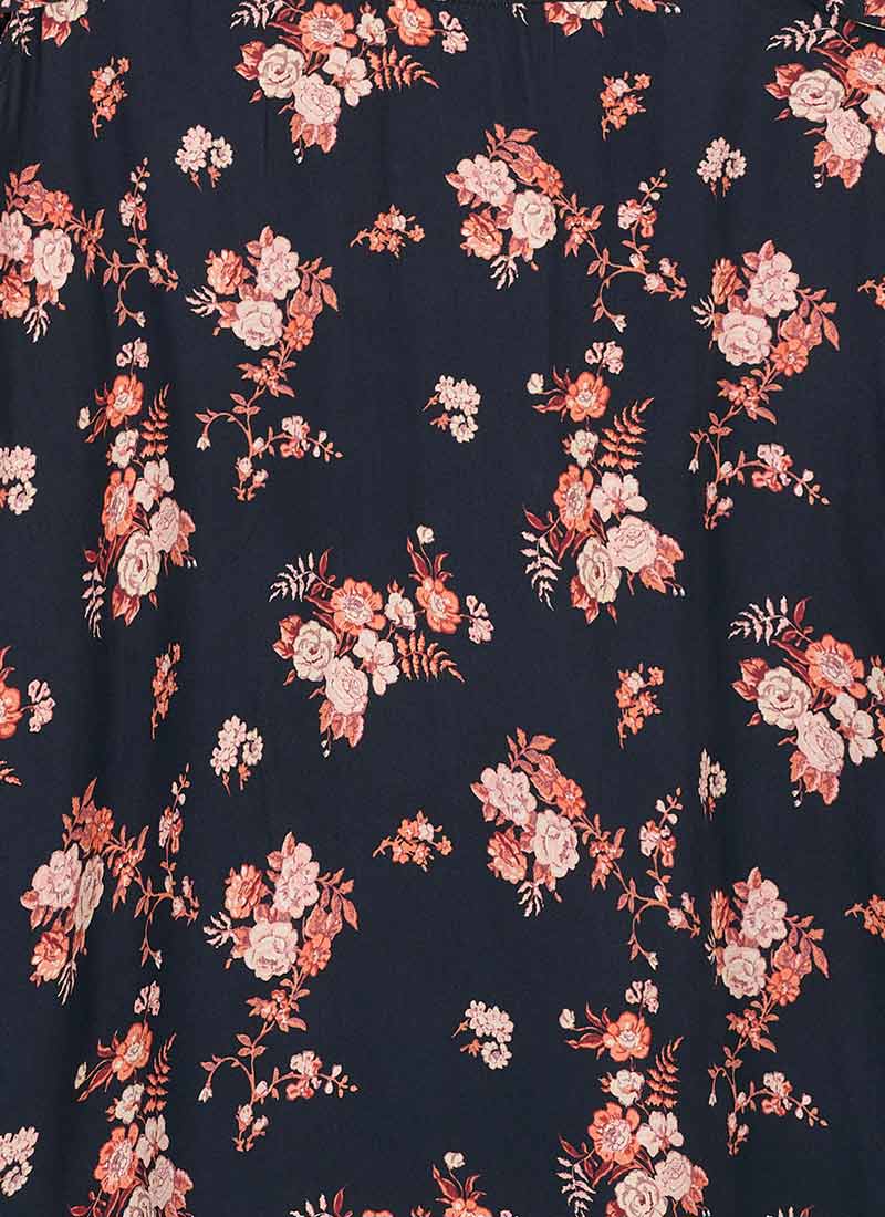 Delia Vintage Chintz Floral Print Mini Tea Dress