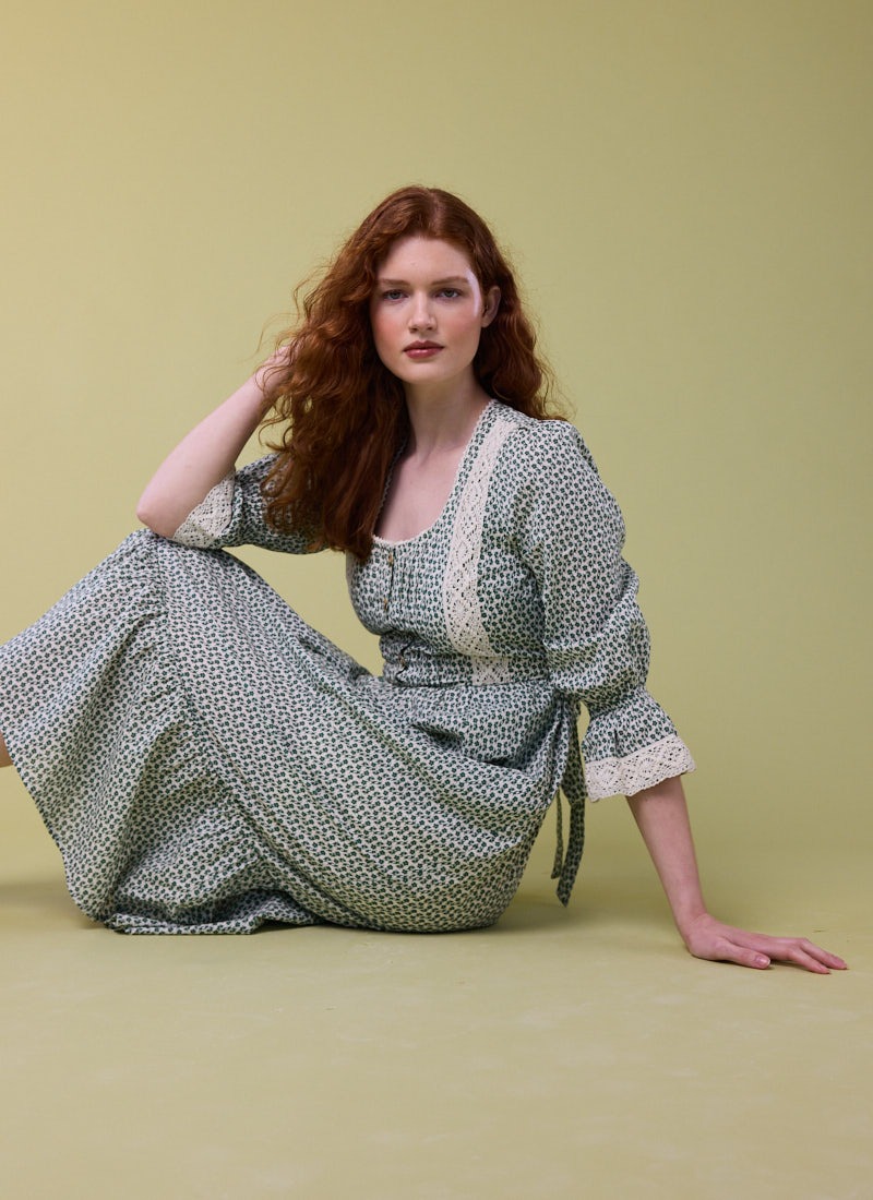 white christmas dresses Acacia Sage Crochet Dress - Resort 2026 main image 1