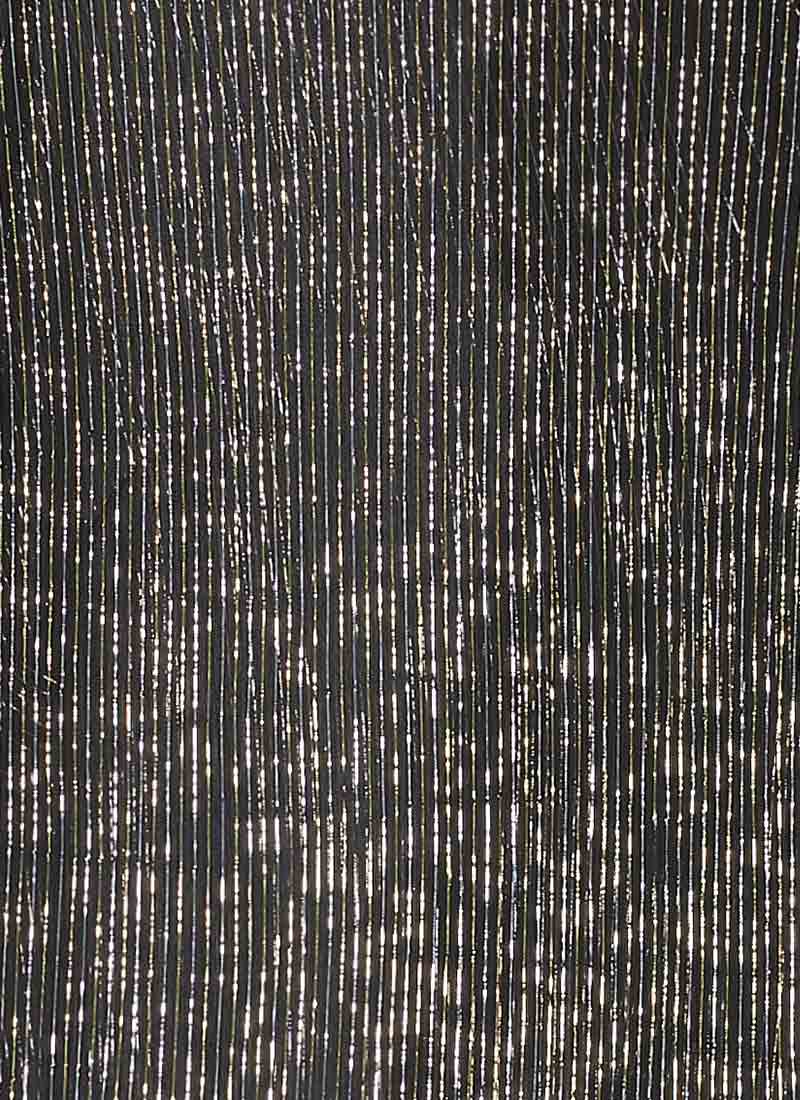 Etoile Gold Lurex Tie Neck Blouse