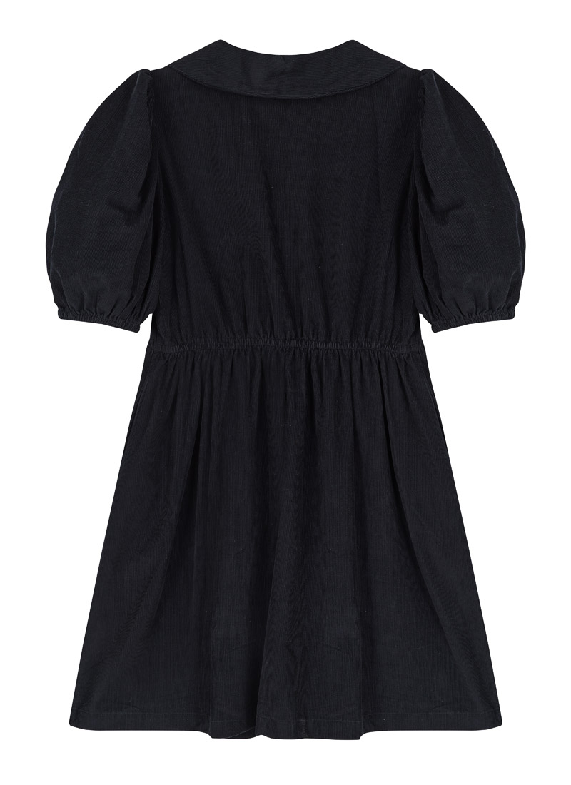 Felicity Embroidered Collar Corduroy Mini Dress | Vintage-Inspired Black  Shirt Dress | Joanie