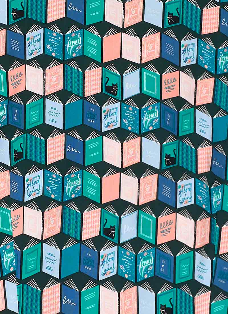 Fiona Book Print Blouse