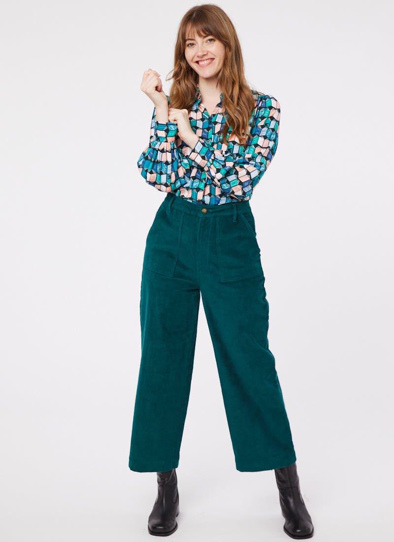 Fiona Book Print Blouse