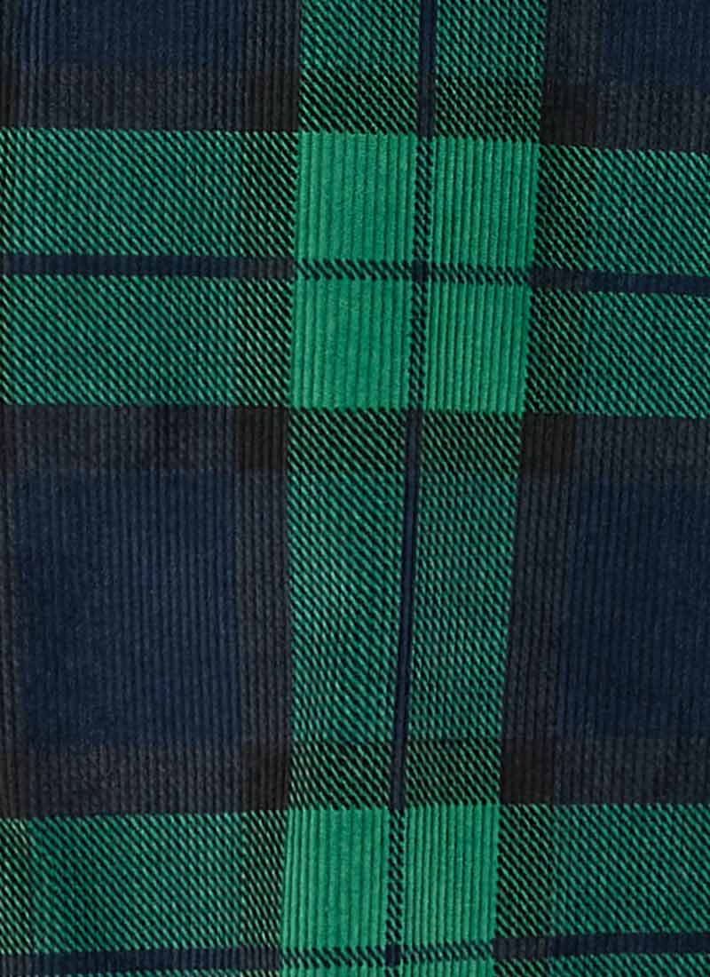 Frank Check Print Corduroy Tailored Blazer