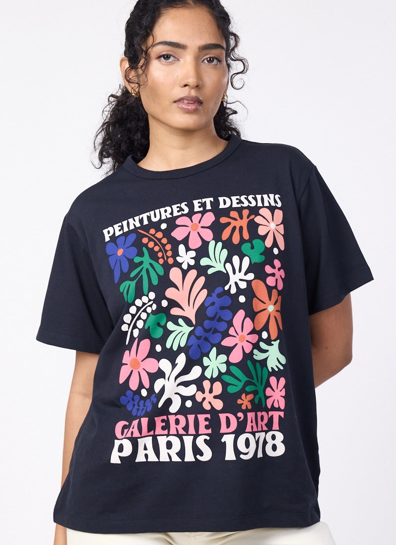 Guillaume Boxy Fit Graphic Tee - Model Front