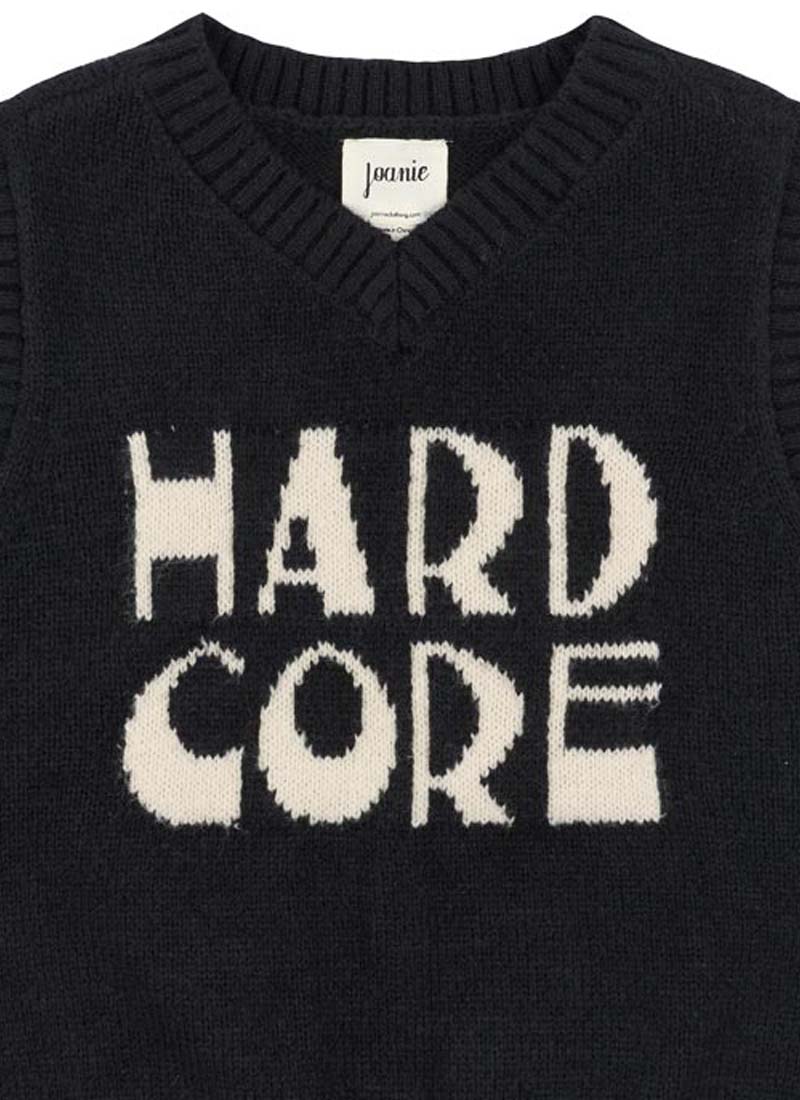Hadley Hardcore Intarsia Slogan Knitted Sweater Vest