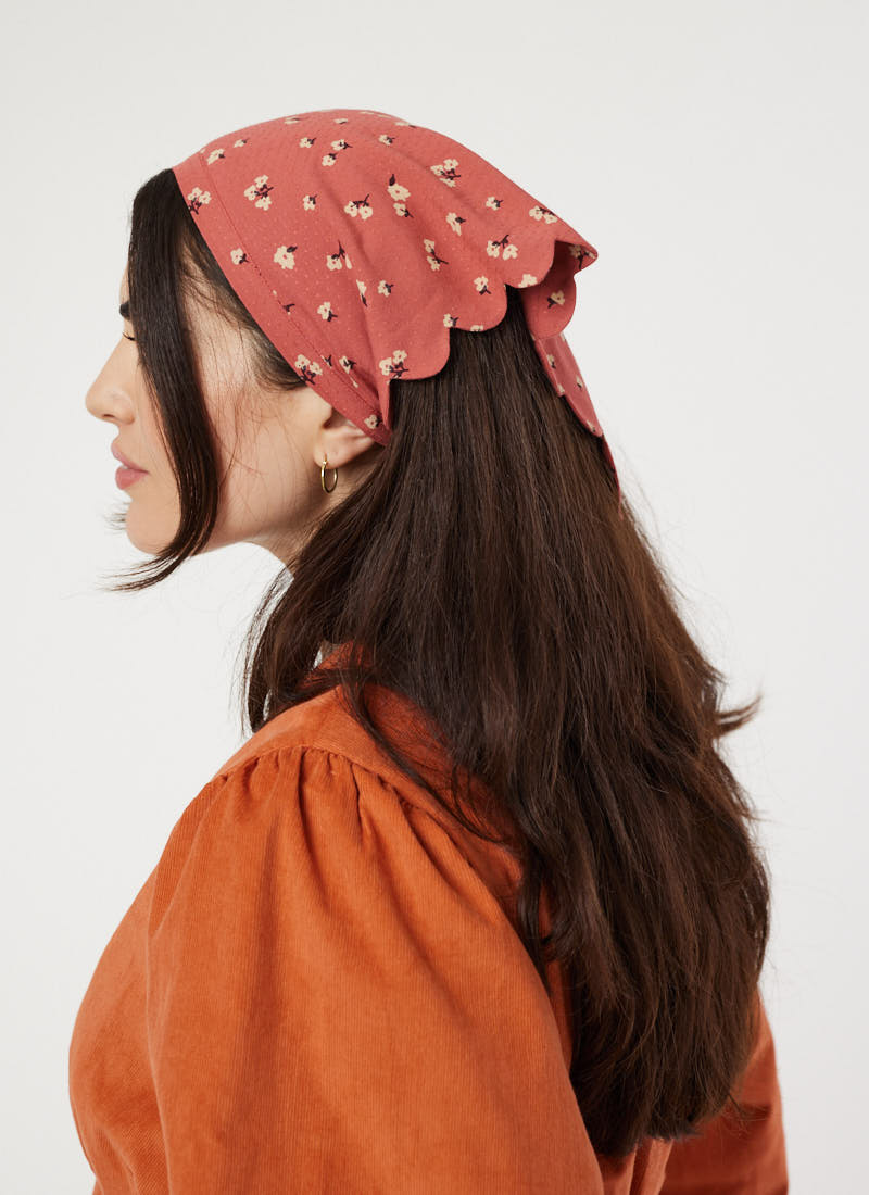 Ilkley Ditsy Floral Print Headscarf | Limited Edition Deadstock