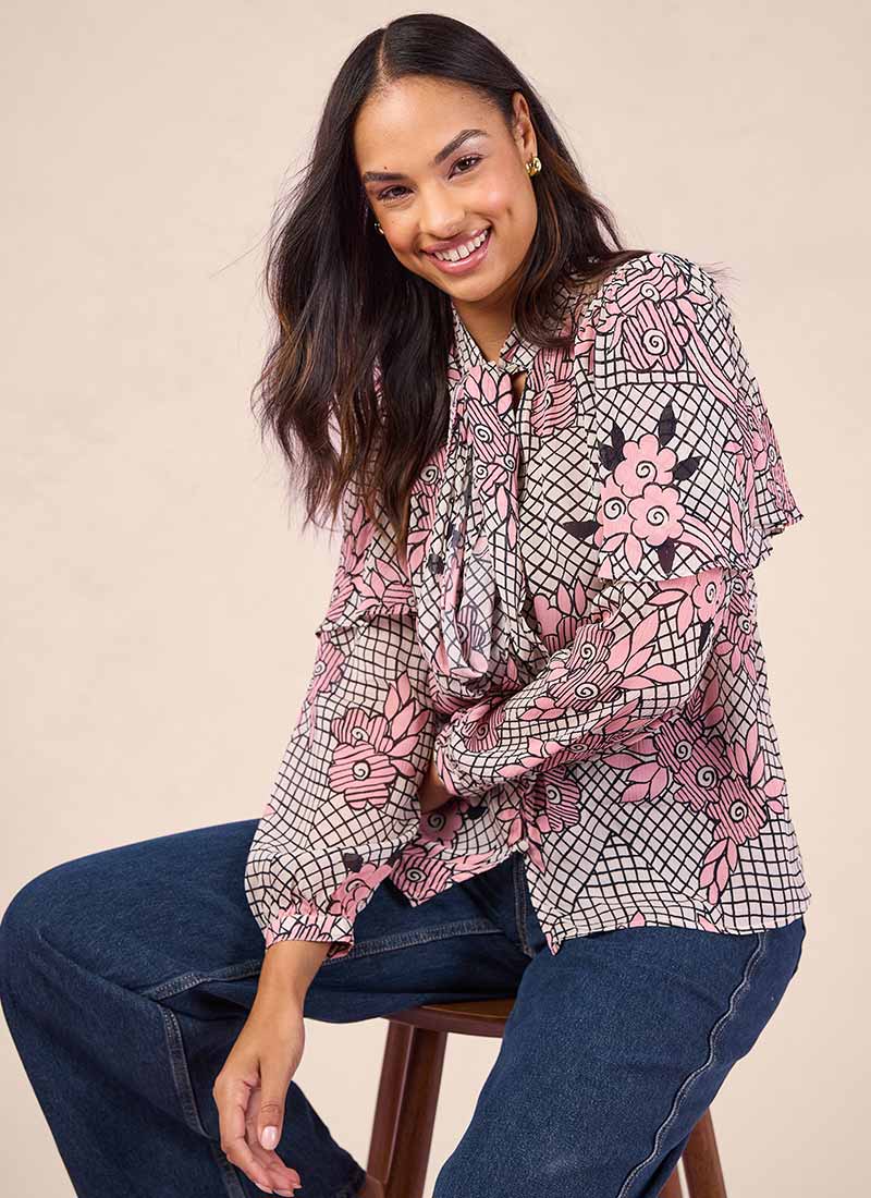 トップス Bibiy EMILY FLOWER BLOUSE トップス Bibiy EMILY FLOWER BLOUSE BIBIY. MADE | EMILY