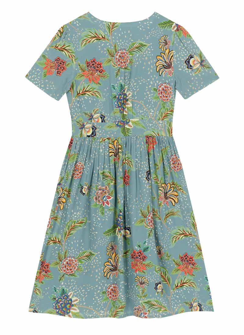 Natalie Chintz Floral Print Button Down Tea Dress | Vintage-Inspired Midi  Dress | Joanie