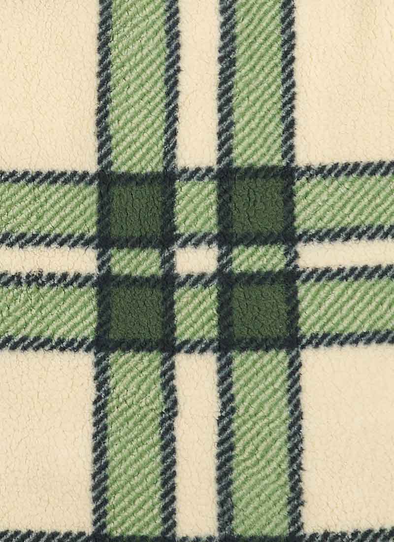 Jackie Tartan Fleece Shacket - Green