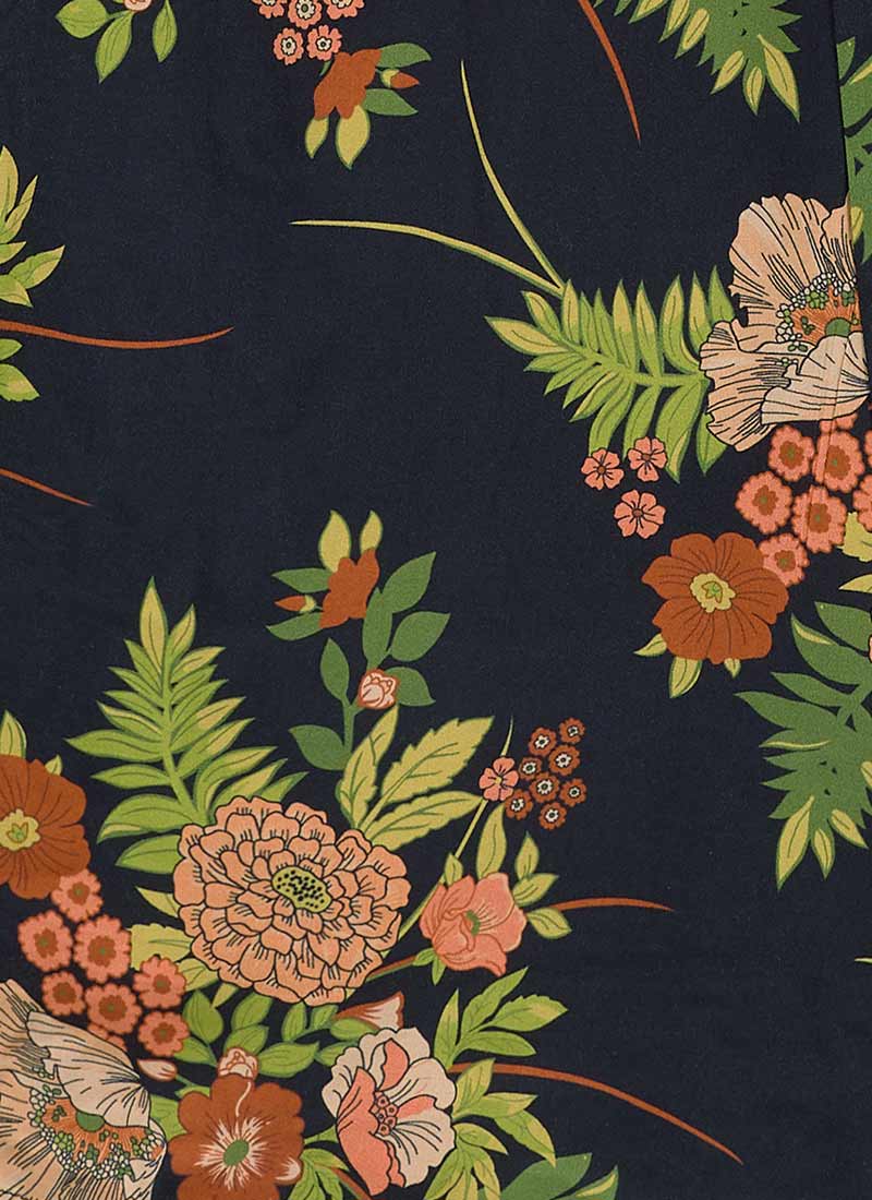 Laura Floral Print Mini Wrap Dress