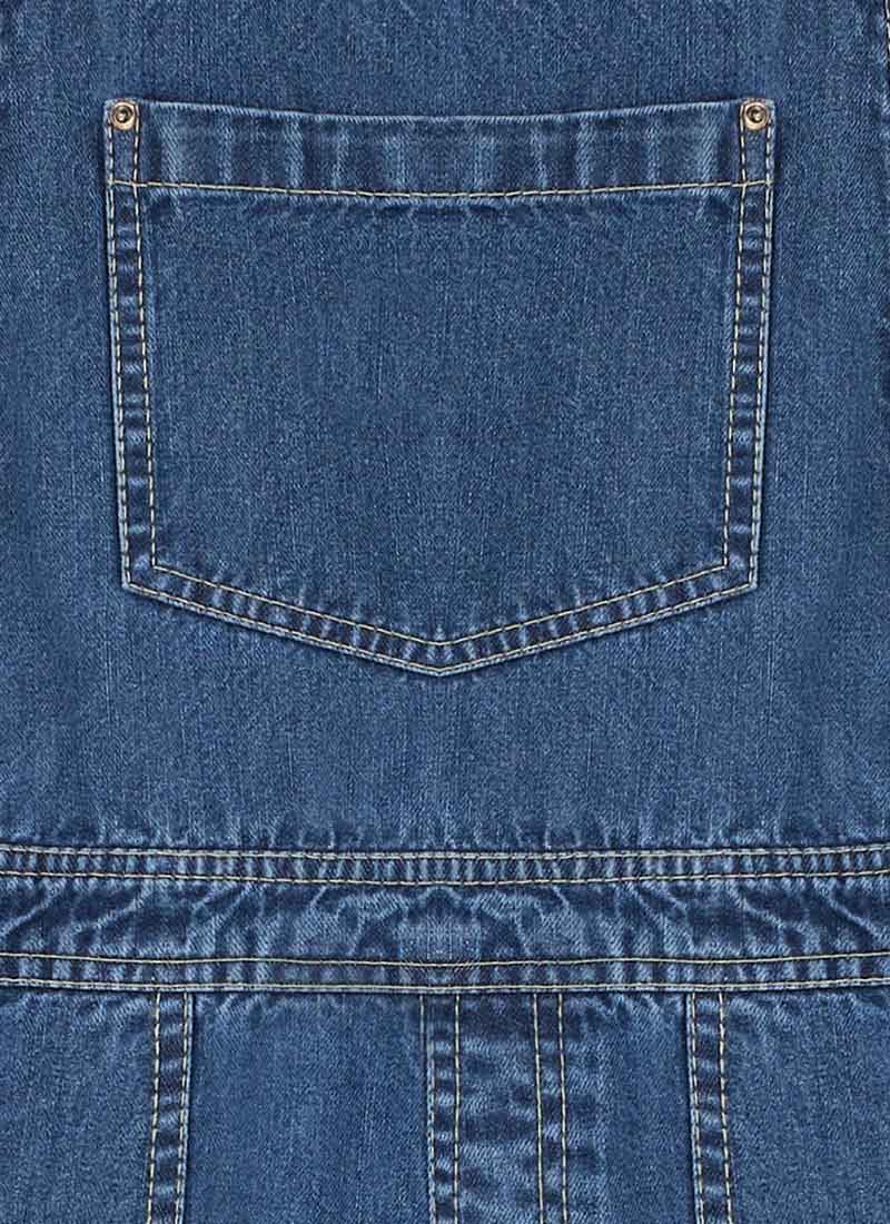 Leanne Mid Wash Denim Dungarees