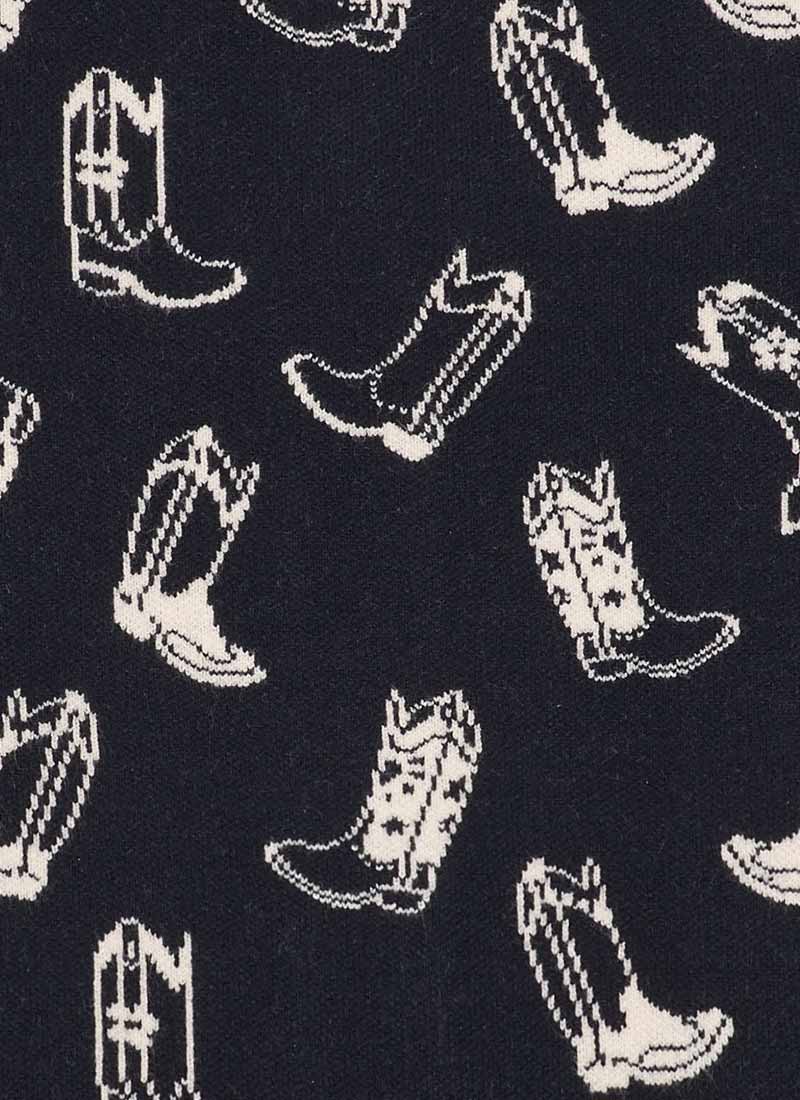 Lovelace Cowboy Boot Jacquard Oversized Cardigan