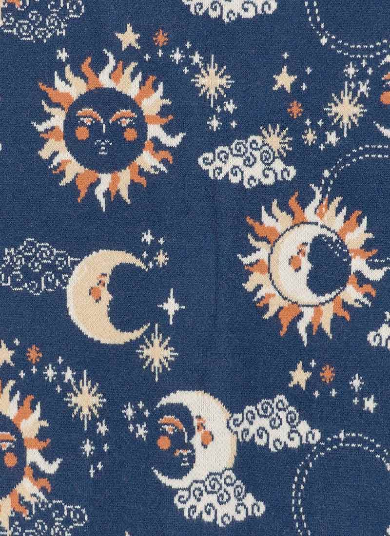 Lovelace Celestial Intarsia Oversized Cardigan