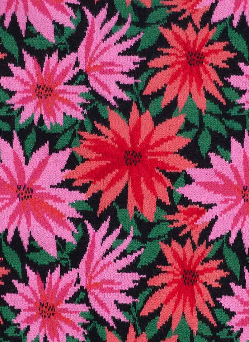 Lovelace Dahlia Floral Jacquard Oversized Cardigan