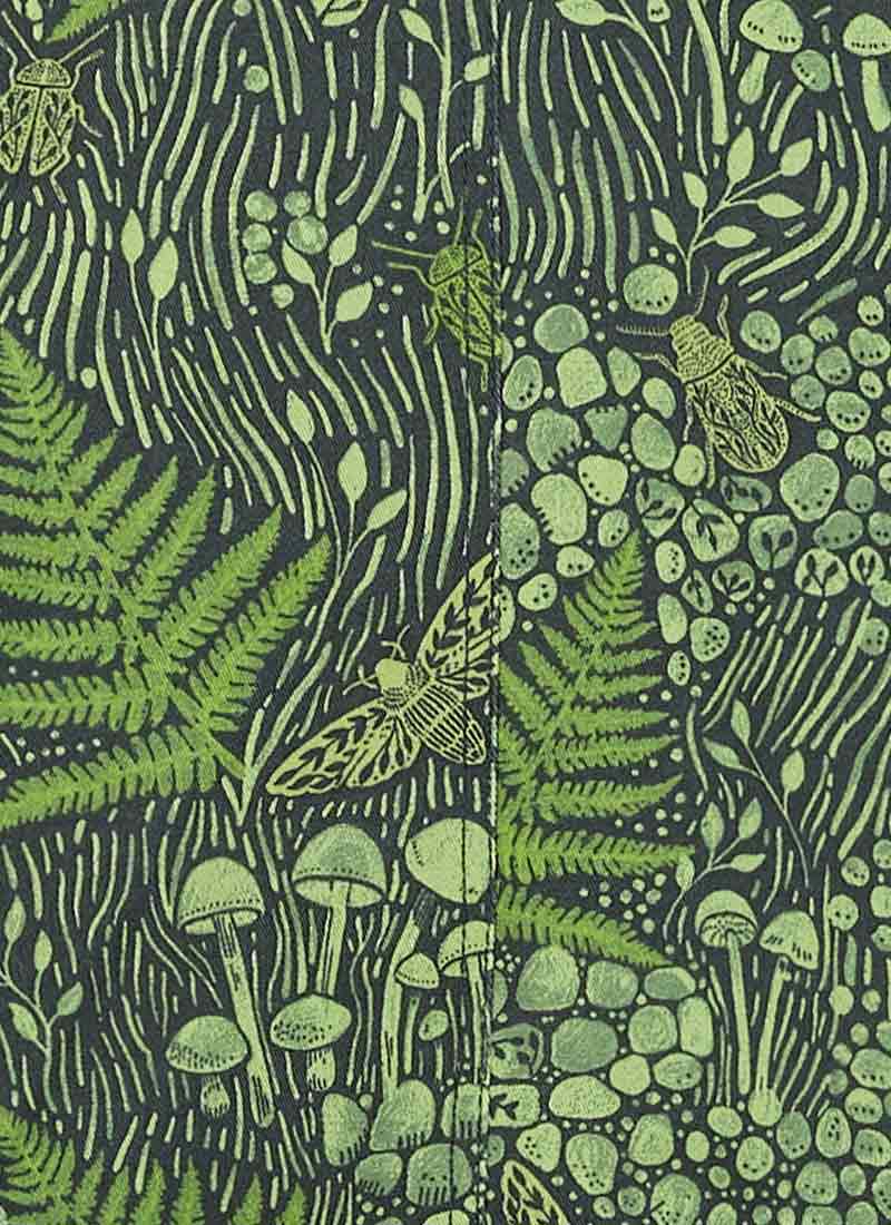 Mork Leafy Forest Print Short Sleeve Boilersuit