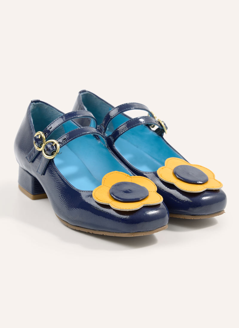 Mary Jane Shoes Navy Patent Baby Shoes Nice Leather Mary Jane