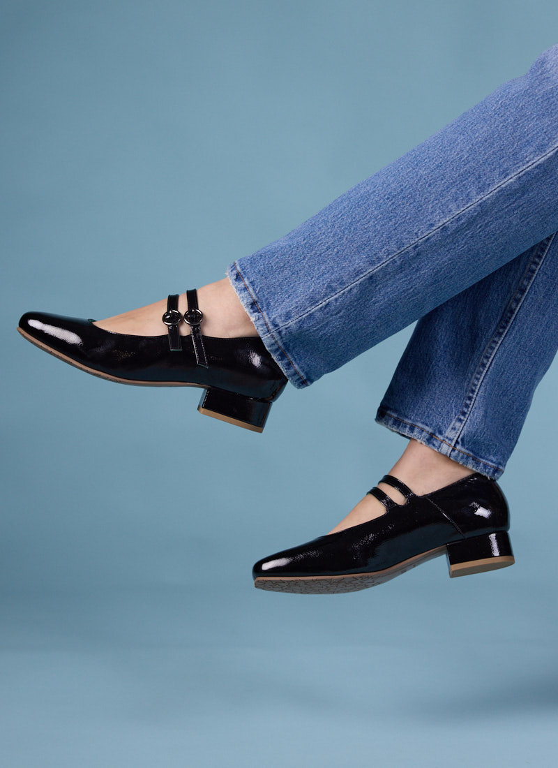 Paris Patent Leather Mary Jane Shoes | Vintage-Inspired