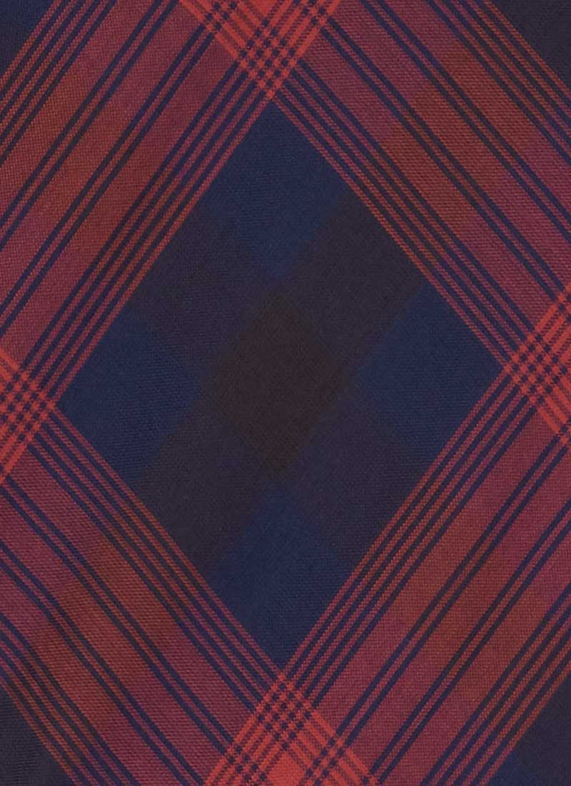 Pepita Check Shirt Dress - Red
