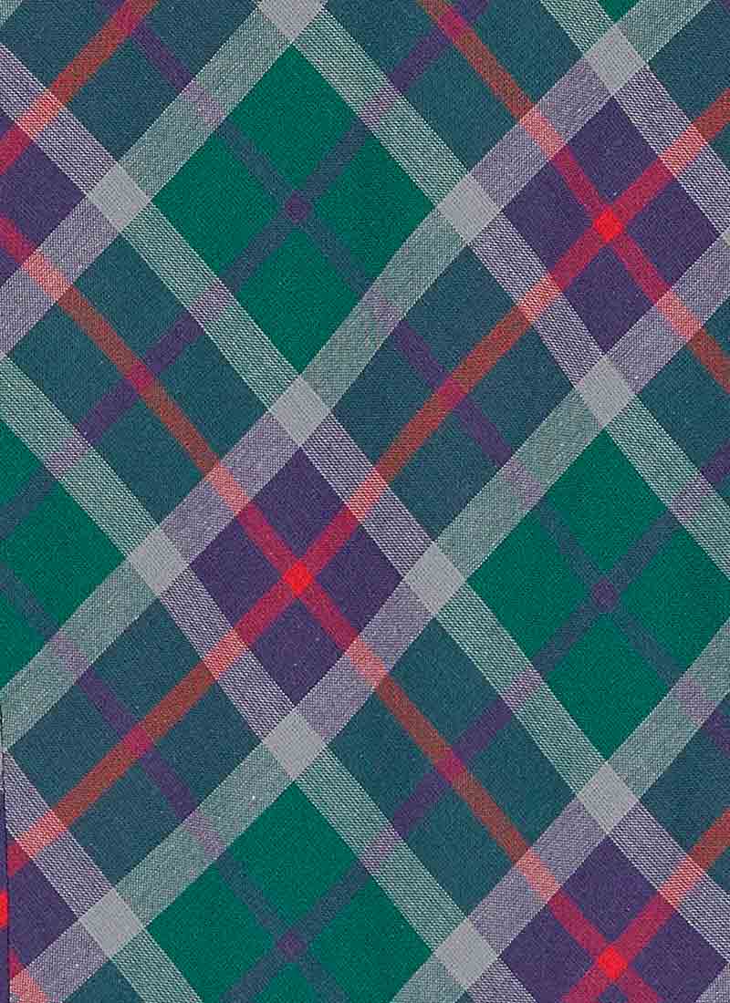 Pepita Check Shirt Dress - Green