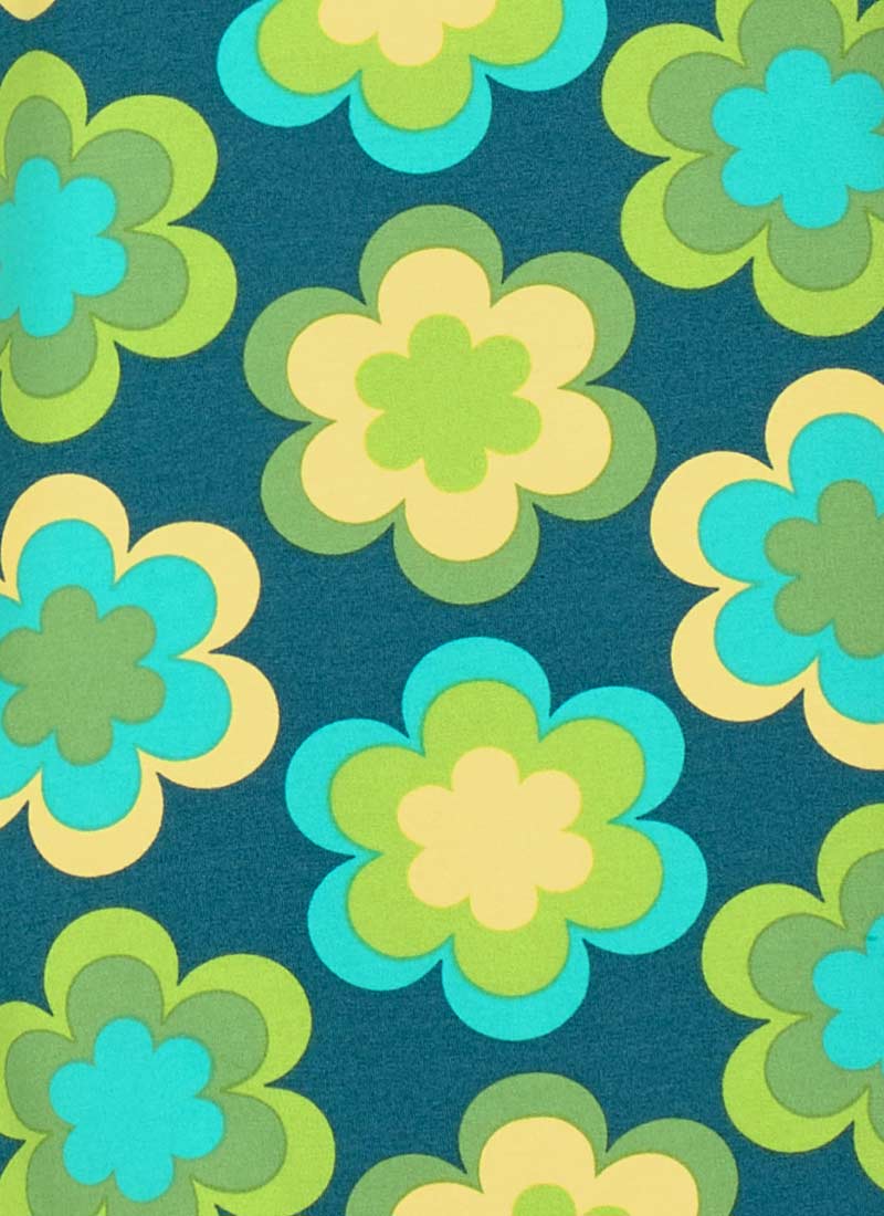 Pippa Retro Daisy Print High Waist Trousers