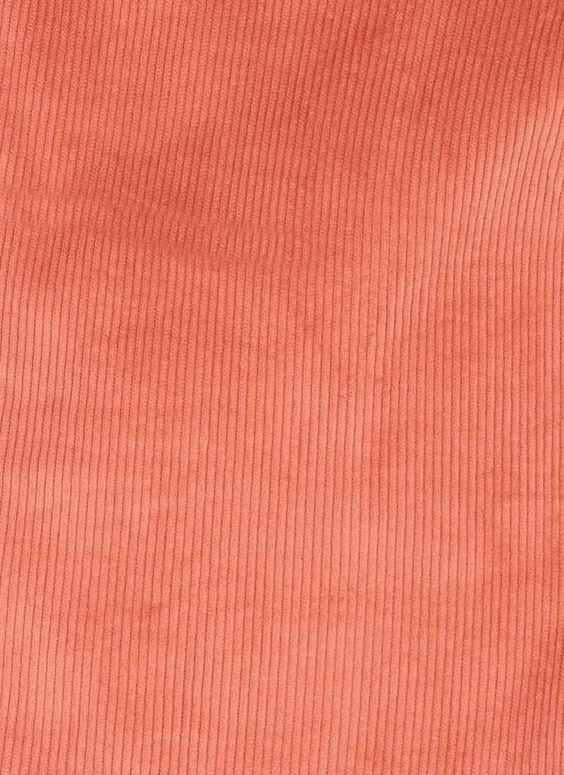 Pippa High Waist Wide Leg Corduroy Trousers - Terracotta