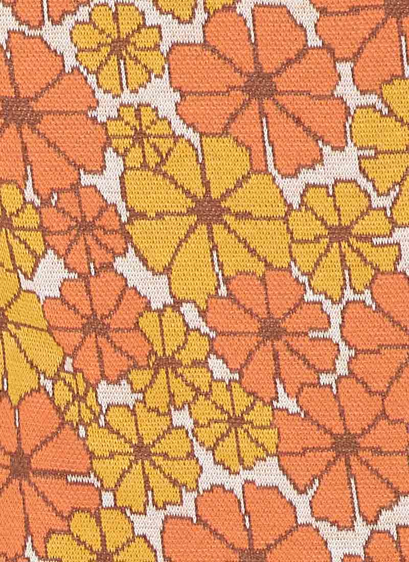 Tate Floral Marigold Print Jersey Dress