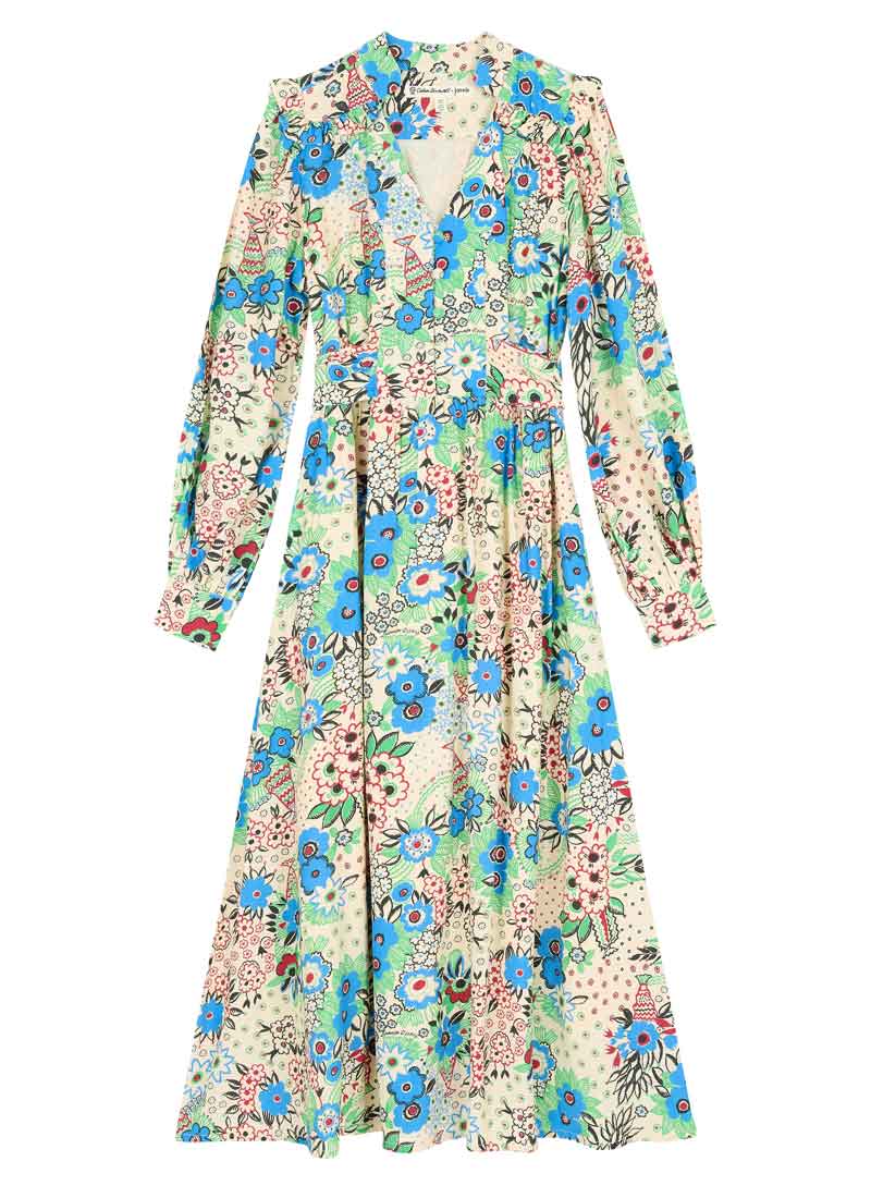 Celia Birtwell X Joanie Pretty Woman Floral Print Bell Sleeve