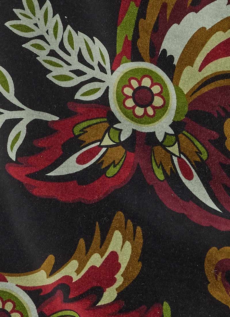 Richmond Paisley Print Velvet Flared Trousers