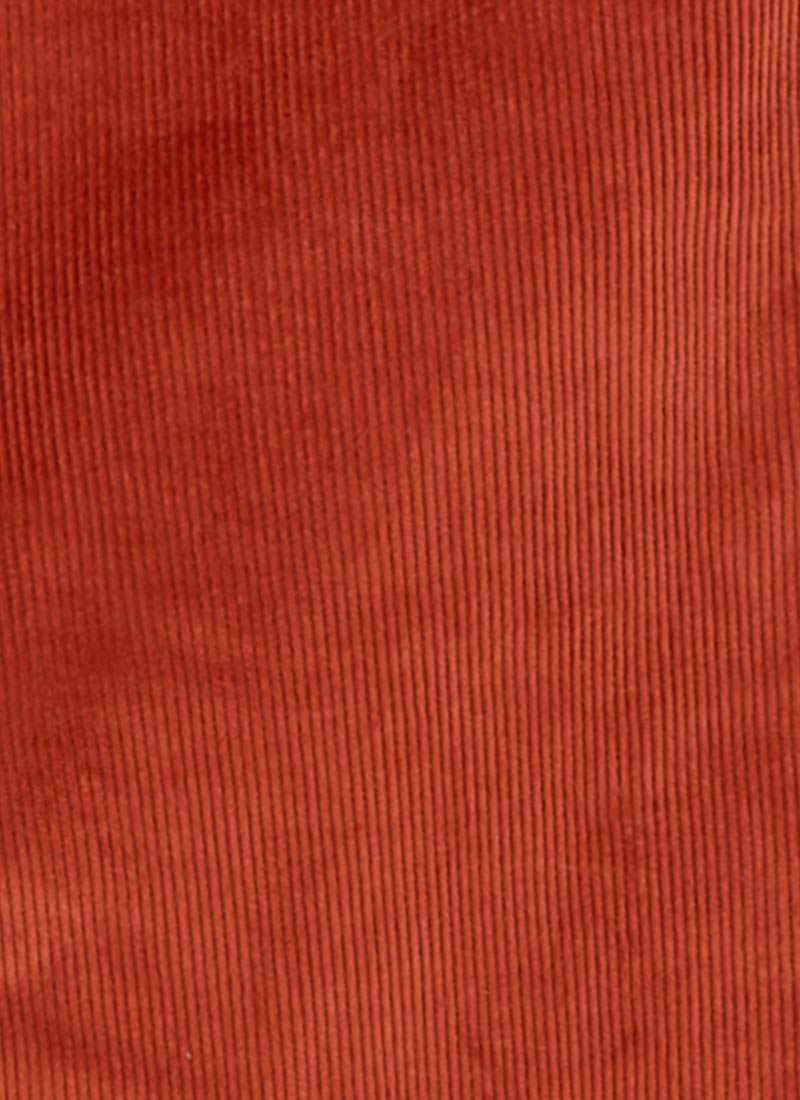 Richmond Corduroy Flared Trousers - Rust