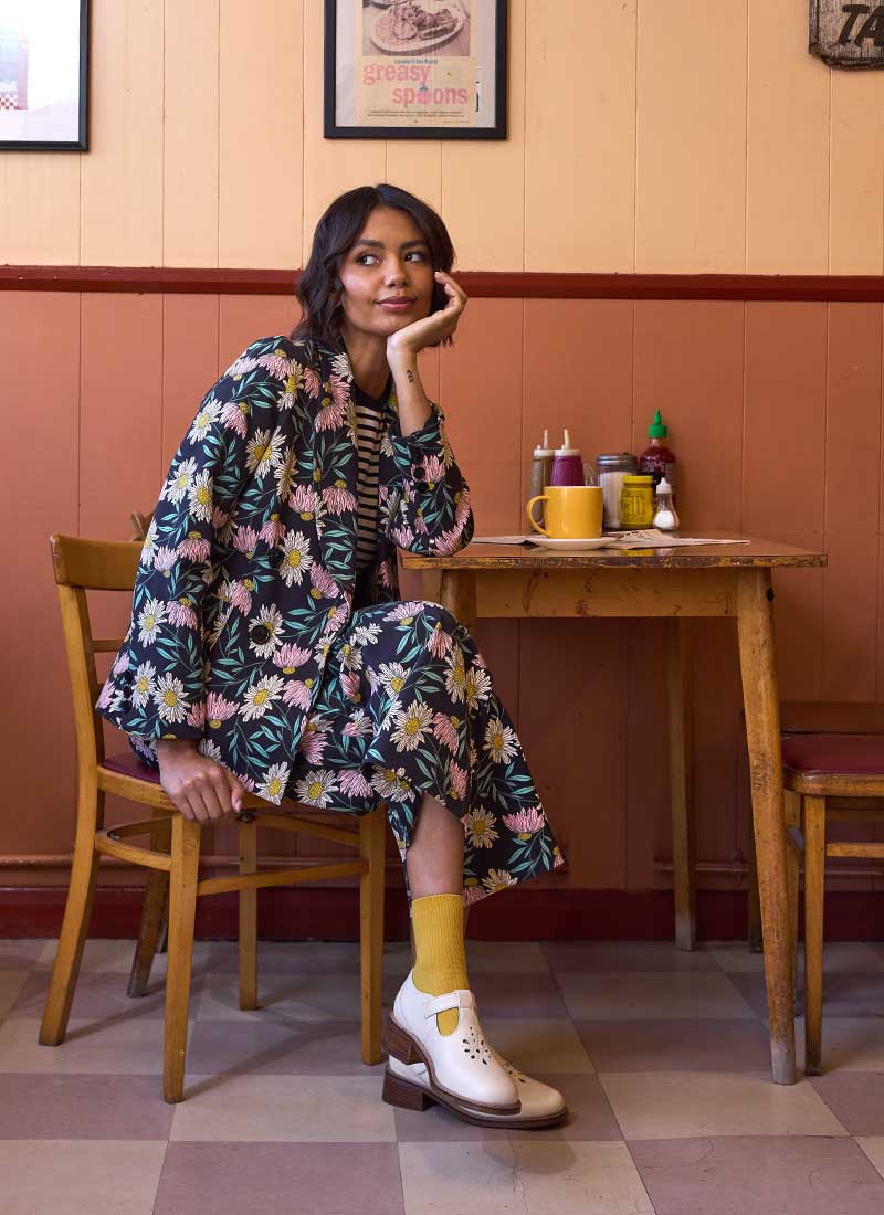 Pippa Daisy Print High Waist Trousers