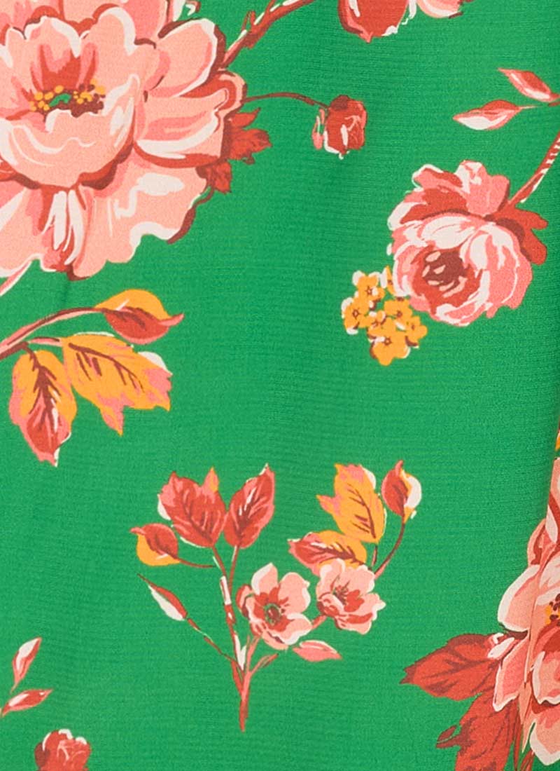 Roberta Green Floral Print Midaxi Tea Dress