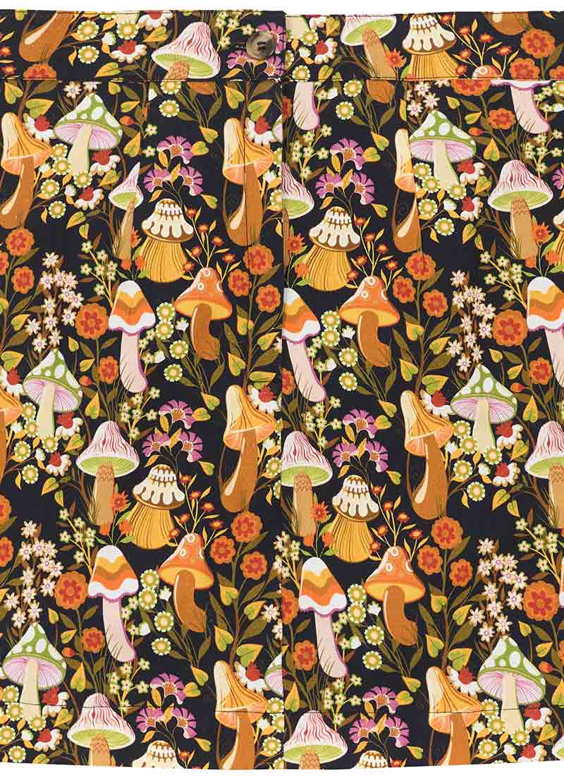 Scarlett Mushroom Print A-Line Skirt