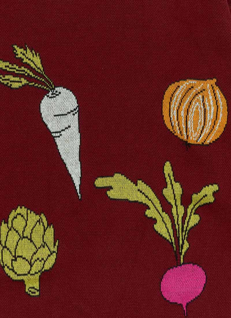 Shiloh Sow Far Sow Good Intarsia Oversized Knitted Jumper