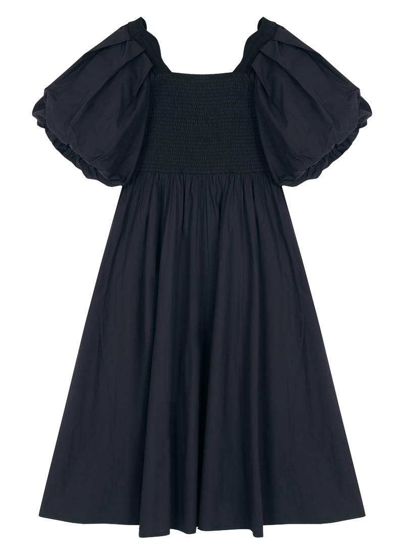 Stella Puff Sleeve Midaxi Dress | Vintage-Inspired Black Maxi Dress | Joanie